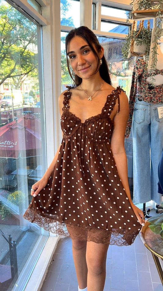 Polka Dot Ruffle Mini