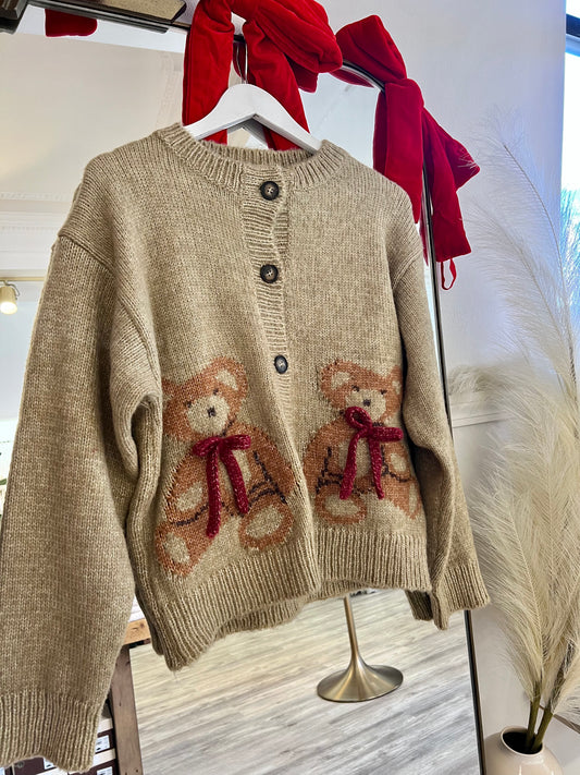 TEDDY BEAR CARDIGAN